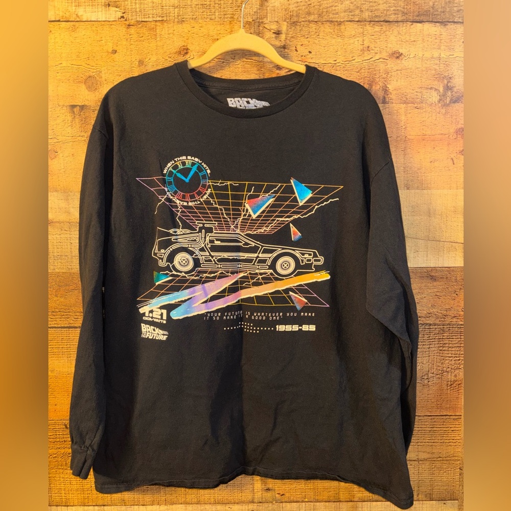 Back to the Future graphic long-sleeve T-shirt